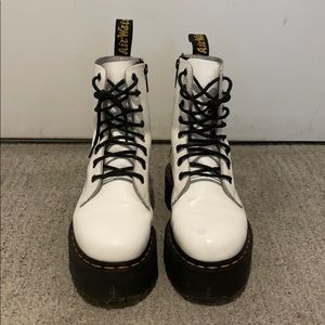 Dr Marten Jadon smooth leather platform boots